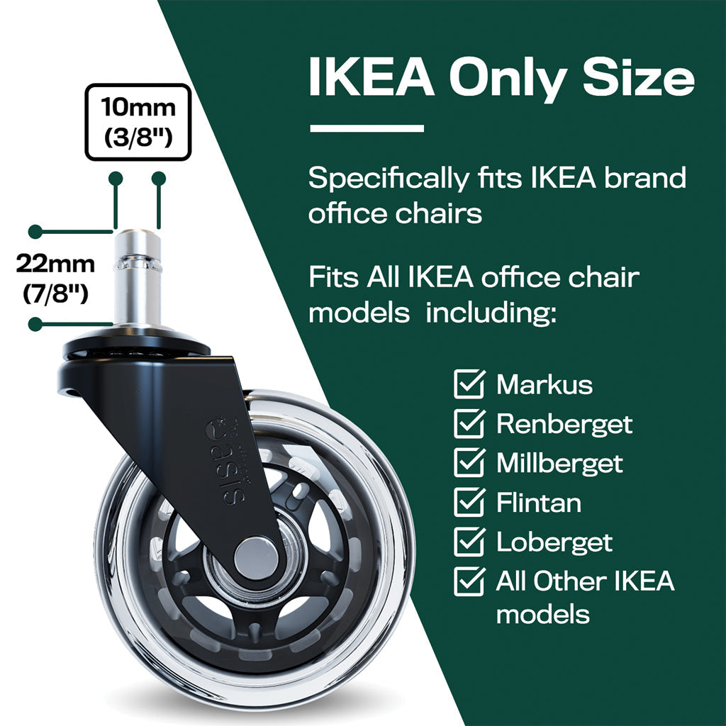 Die Original Rollerblade Bürostuhl Wheels Ikea Size