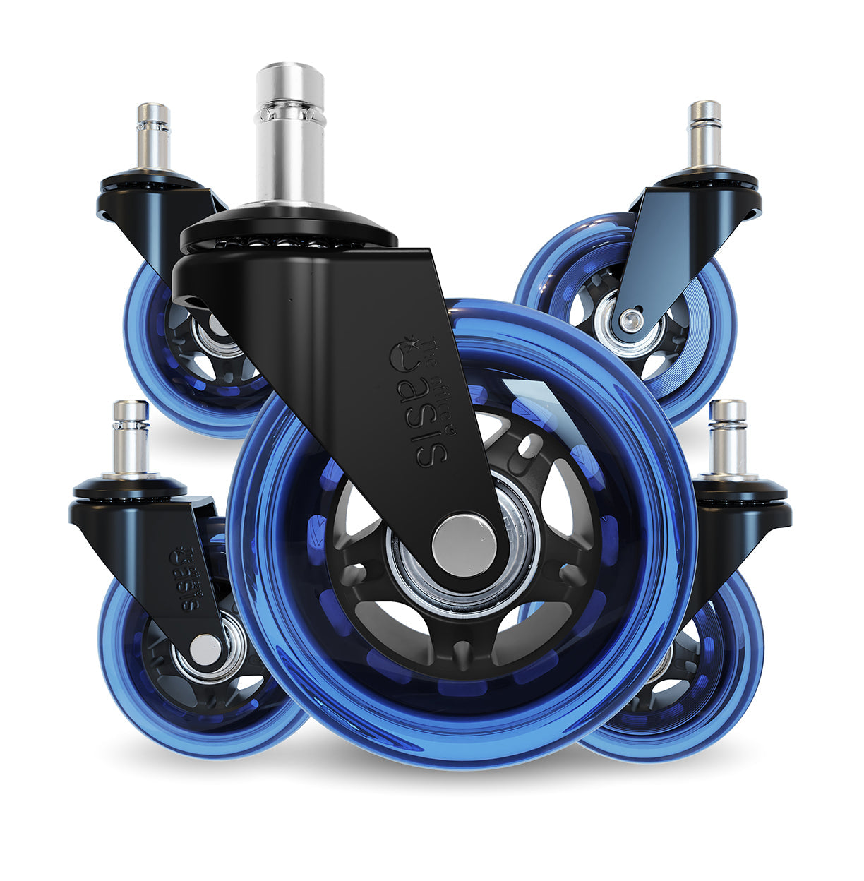 Der Original Rollerblade Bürostuhl Wheels Blau