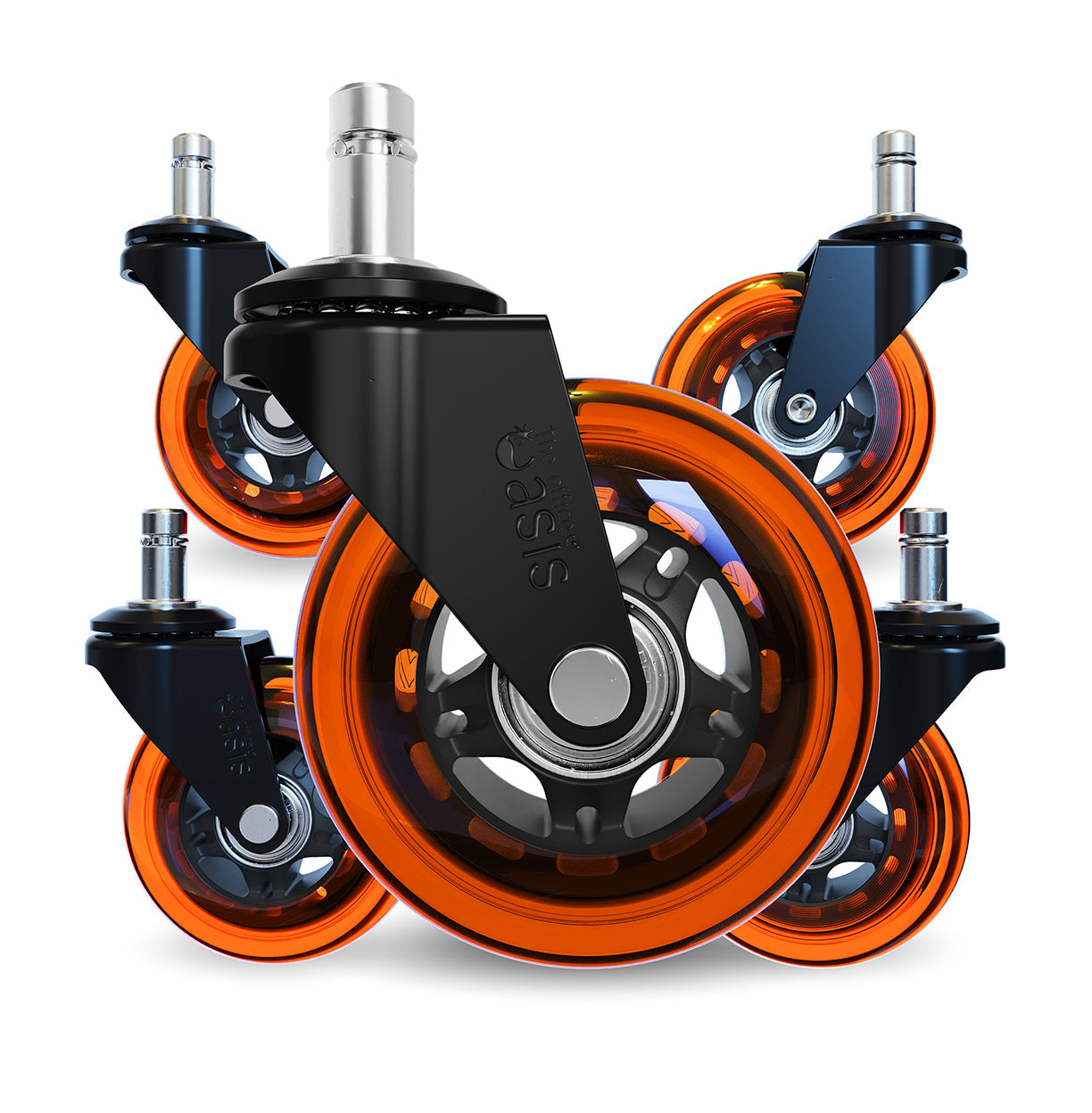 Das Original Rollerblade Bürostuhl Wheels Orange