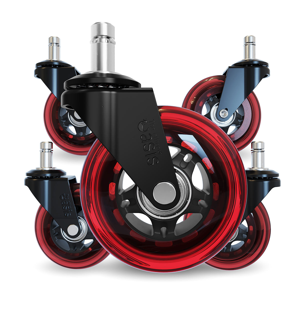 Die Original Rollerblade Bürostuhl Wheels Rot