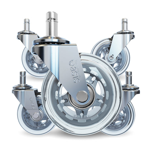 Das Original Rollerblade Bürostuhl Wheels Silber
