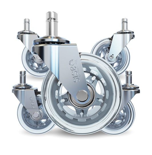Das Original Rollerblade Bürostuhl Wheels Silber
