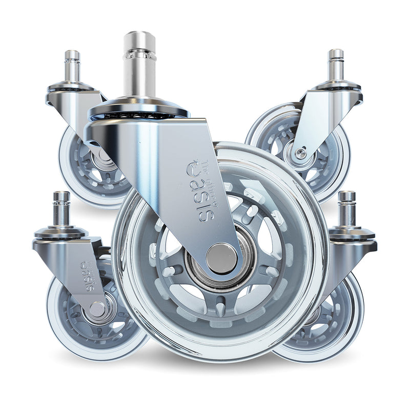 Das Original Rollerblade Bürostuhl Wheels Silber